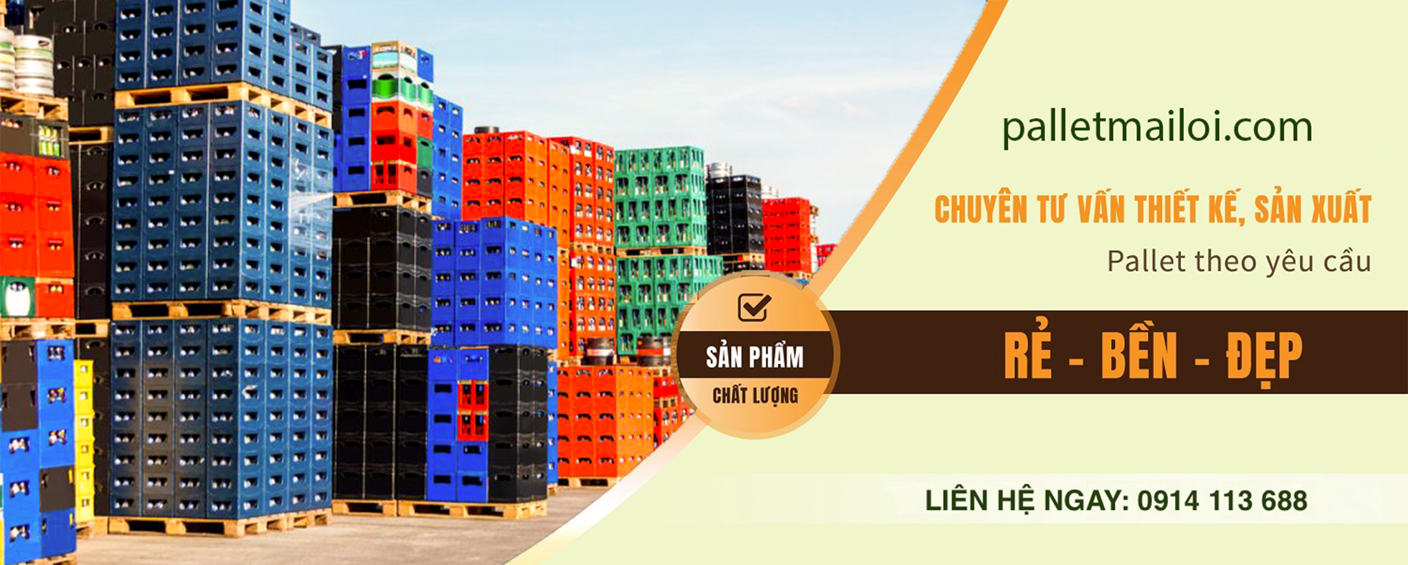 Mai Lợi cung cấp pallet nhựa rẻ, bền, đẹp và có thể sản xuất theo mẫu riêng